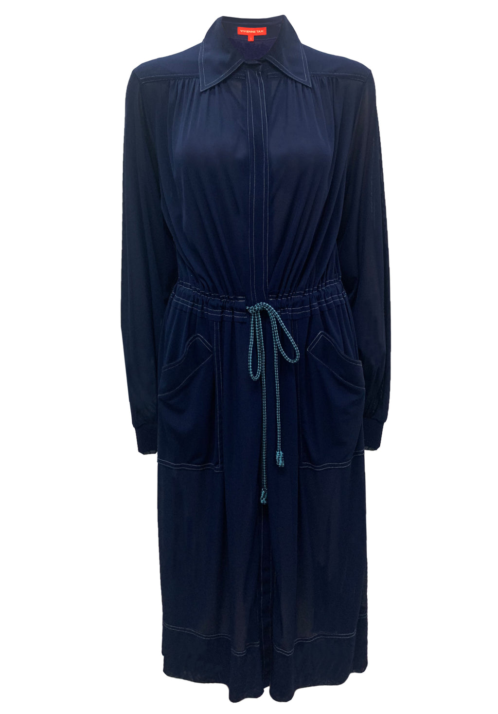 SOLID STRETCH NETTING DRESS – Vivienne Tam Store