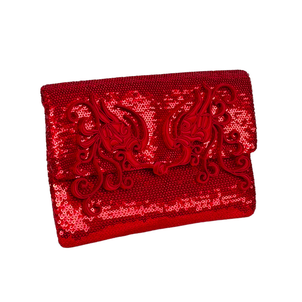 CHINESE PANKOU SEQUIN CLUTCH