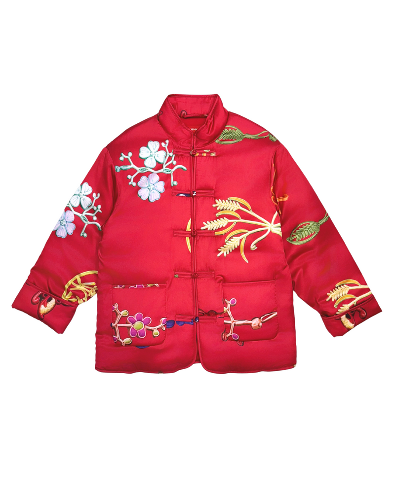 PANKOU PRINTED CHINESE PUFFY JACKET